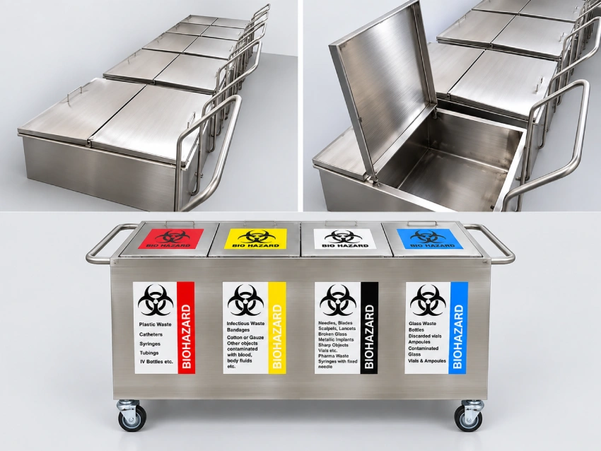 SS WASTE TROLLEY