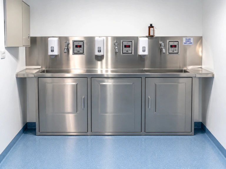 Wash Stations With 2 Sinks For Dirty Area