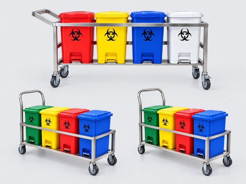 bio medical waste trolley